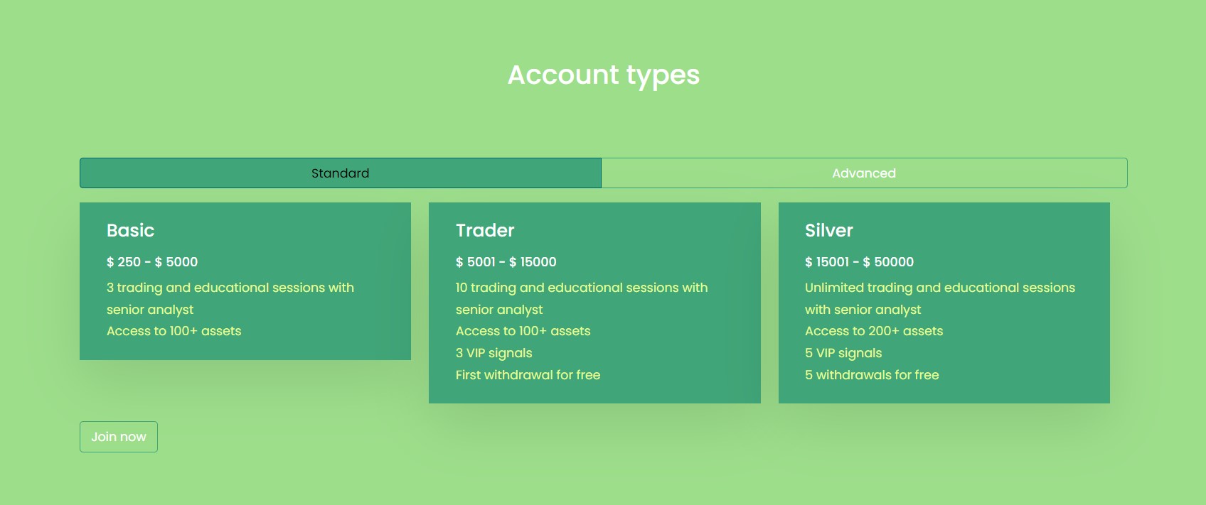 ISA Limited Accounts